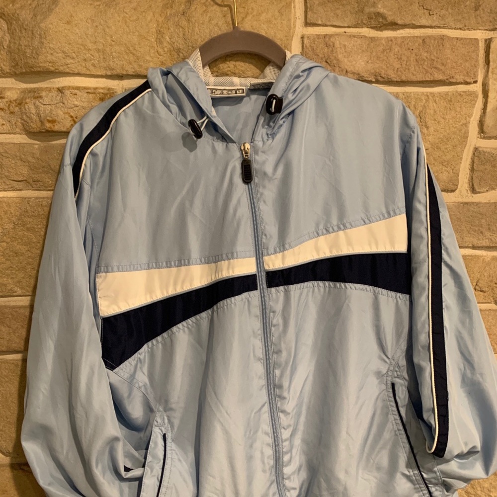 baby blue windbreaker